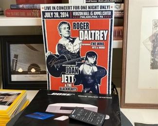 Signed Robert Daltry Poster, Bose Stereo