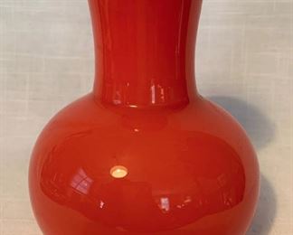 Cased glass vase