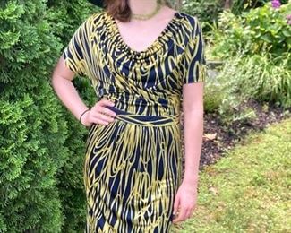 Moschino silk jersey print dress