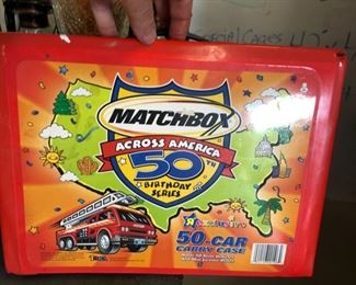 Match Box display case 35 of 50 State Cars.