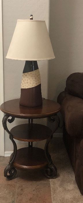 End Table, Pr Table Lamps 