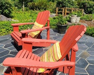 Adirondack chairs detail
