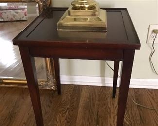 Nice simple pair of end tables - mahogany
