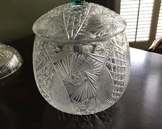 Unique Pressed Glass Glass with Depression glass type green top