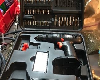 Drill and bits...missing battery pack