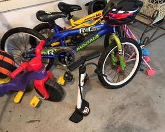 Magna Child's Bike and Helmet, Hummer Bike and Helmet, Little girls play stroller