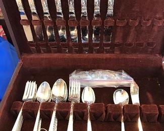 Sterling Silver Royal Crest - Pattern Castle Rose - 43 pc Set. Will be available first and 2nd day of sale - no discount