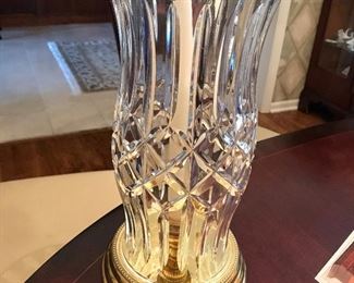 Waterford Candle with Brass Base