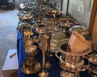 Again if you plan events, look no further for silver serving pieces. Add to your personal collection. This is an amazing collection. Mrs Barton loved to entertain. She made every event special.