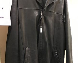 Leather coat