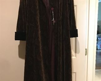 Wonderful velvet evening coat