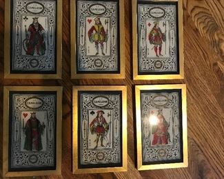 Set of 6 English Cards depicting royalty