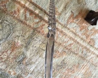 Hand Blown Glass Cane - needs rubber tip