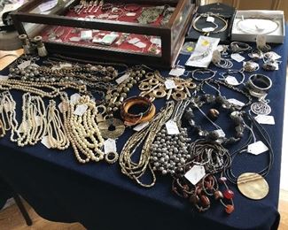 Pearls, 925 Twisted Silver Necklace, Vintage silver bell & Mother of pearl Teething Rings, 14kt Gold Bands, 14K Dos Peso Ring 1945, MMA.MKM,CN Dragonfly,Wells Karatclad Bangle, 2 Gold baby Bangle, Slver and Abalone childs bracelet, 1907 Dime necklace,Lia Sophia Necklace, Lia Sophia Bracelet, Phi Kappa Ph fraternity pin, Mexico 025 Bracelet, 925 Italy Bracelet, Timex Ladies Watch, Delta Epsilon Phi fraternity Pin, Laton 925 Mexico Origami Owl, Main 4 Chamber Liquor Decanter, Chico's Monet