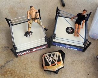 WWE Action Figures, Wrestling Rings, Inflatable Punching Bag, And More