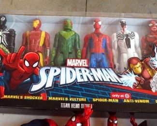 Marvel Spiderman Titan Heroes Action Figures, Spiderman Kite, And Batwing Performance Stunt Drone