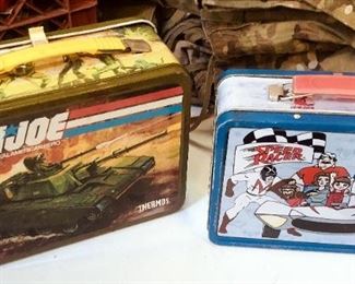 Vintage GI Joe Thermos Lunchbox And Speed Racer Lunchbox