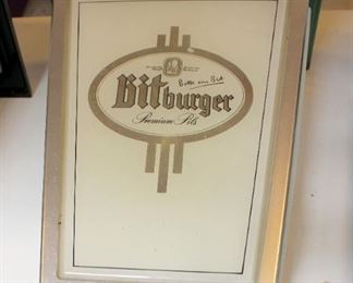 Bitburger Premium Pilsner Lantern, 16.5" x 12.5" x 7.5"
