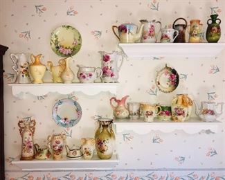 Lots of hand painted china 