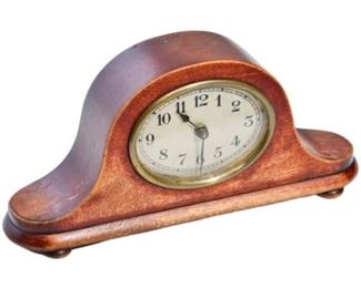 24. Vintage Mahogany Cased Diminutive Mantle Clock