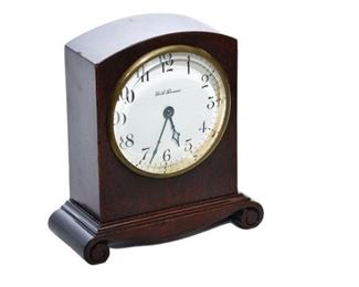 29. Seth Thomas Deco Diminutive Wood Mantle Clock