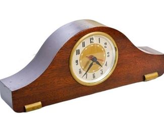 31. Seth Thomas Mahogany Cased Vintage Deco Electric Mantle Clock