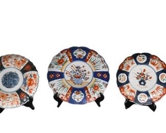 33. Three Antique Imari Plates