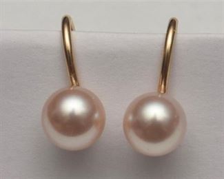 36. Pearl Rose Cream Earrings with Clip Backs