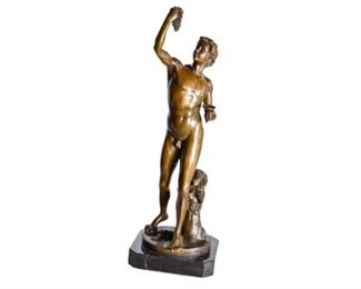 50. Decorative Bronze Figure Bachus