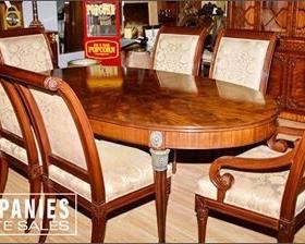 1. Council Craftsman Classical Style Mahogany Table Six Chairs over 12K Retail