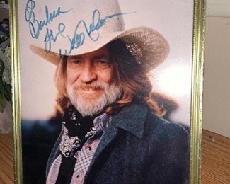 Signed Willie Nelson Picture