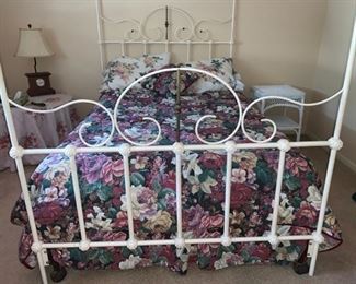 Antique Iron Canopy Bed