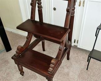 Wood Steps for a Tall Bed