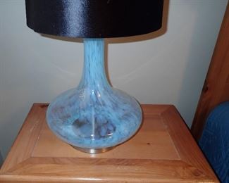 BLUE GLASS LAMPS