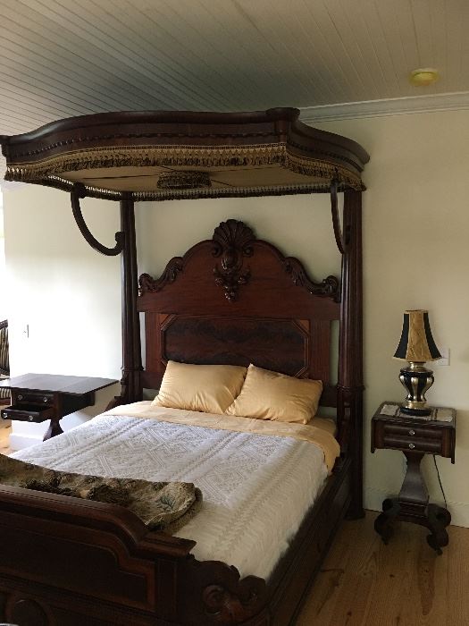 1860's Teester bed. Owner purchased from a very prominent, wealthy family in Lousiville many years ago.  Our seller is only the second owner of this magnificent bed! Extremely well-taken care of. 