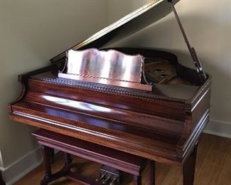 Mahogany Baby Grand Piano. Wow- imagine this in YOUR home! 