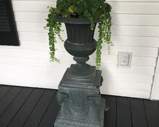 Total of 4 of these metal planters