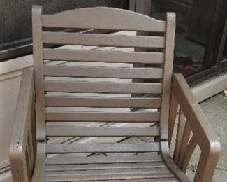 Wood patio chair