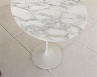 Knoll Brand 23” Marble Oval Side Table