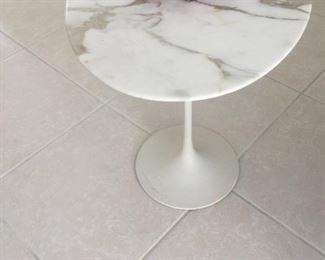 Knoll Brand 23” Marble Oval Side Table