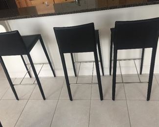 Three Bar Stools - there are also 3 matching dinning chairs.
