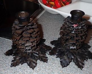 ACORN CANDLE HOLDERS