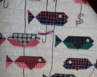 QUILTS FISHING THEME