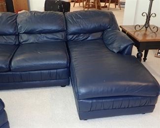 THIS IS ONE SPECTACULAR LEATHER SECTIONAL  103" TO MIDDLE OF CURVE 141" PLUS TO END -  THE CHASE'S ARE 63" FRONT TO BACK - OTTOMAN IS 26" SQUARE.  FROM DAYTONS  - GREAT CONDITION