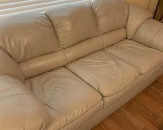 light leather sofa