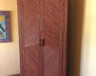 Wonderful willow wood armoire