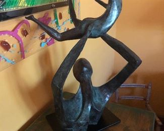 Contemporary Mother and Child sculpture by David Unger.