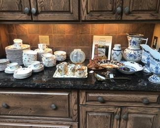 Villeroy and Boch dishware and Blue and white, and the Napoleonic tea set.