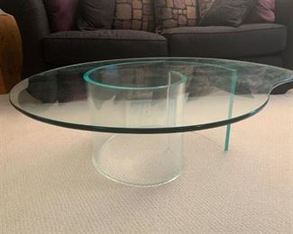 Madison Corkscrew Green Glass Table!