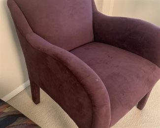 Bypantine Purple Ultra Suede Arm Chair!
